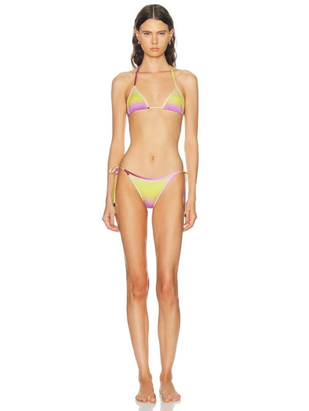 THE ATTICO Triangle Bikini Bottom Multicolor
